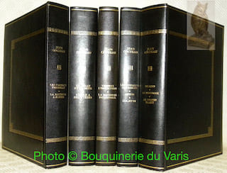 Oeuvres. 5 Volumes complets. Collection Les Immortels Chefs-d’Oeuvre présentée par Maurice Genevois. Tome I: Obsèques de Jean Cocteau. Discours par ...