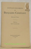 Nouveaux documents sur Benjamin Constant et Mme de Sta&euml;l. Publi&eacute;s par Bengt Hasselrot.. Hasselrot, Bengt.
