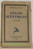 Essais septiques. Traduit de l’anglais par André Bernard. Collection Europe.. Russell, Bertrand.