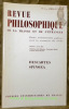 Descartes Spinoza. Revue de Philosophie de la France et de l’Etranger. N° 2 Avril-Juin 1986.. 
