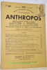 Anthropos. Revue internationale d’ethnologie. Internationale Zeitschrift für Völker und Sprachenkunde. Band 45, 1950. Heft 4-6.. 