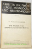 Die Pflege- und Adoptivkinderversordung. Arbeiten zur Psychologie, Pädagogik und Heilpädagogik Band14.. Oeschger, Witgar.