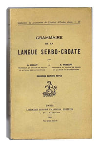 GRAMMAIRE DE LA LANGUE SERBO-CROATE
Deuxième édition revue
