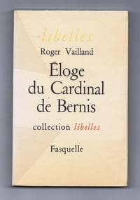 ÉLOGE DU CARDINAL DE BERNIS