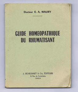 GUIDE HOMÉOPATHIQUE DU RHUMATISANT