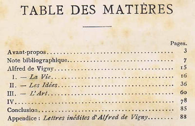 ALFRED DE VIGNY - Essai accompagné d'une note bibliographique et de lettres inédites.