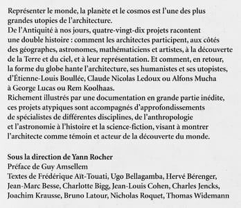 GLOBES. ARCHITECTURE ET SCIENCES EXPLORENT LE MONDE.