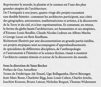GLOBES. ARCHITECTURE ET SCIENCES EXPLORENT LE MONDE.. ROCHER Yann (sous la direction de)
