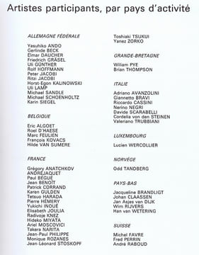 VISAGES CONTEMPORAINS DE LA SCULPTURE EN EUROPE. Exposition Internationale de Petite Sculpture du 1er juin au 29 novembre 1985 au musée Henri Boez, ...