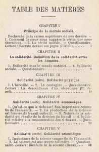 PETIT TRAITÉ DE MORALE SOCIALE. Programme 1902
