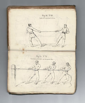 Extrait de l'instruction pour l'enseignement de la gymnastique dans les corps de troupes et les établissements militaires précédé du Livret de ...