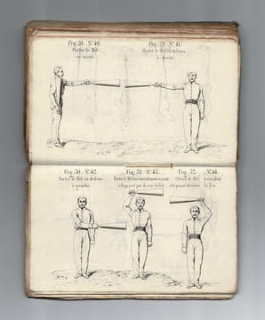 Extrait de l'instruction pour l'enseignement de la gymnastique dans les corps de troupes et les établissements militaires précédé du Livret de ...
