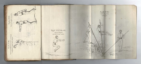 Extrait de l'instruction pour l'enseignement de la gymnastique dans les corps de troupes et les établissements militaires précédé du Livret de ...