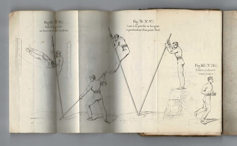 Extrait de l'instruction pour l'enseignement de la gymnastique dans les corps de troupes et les établissements militaires précédé du Livret de ...