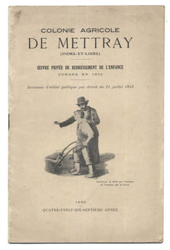 COLONIE AGRICOLE DE METTRAY. ŒUVRE PRIVÉE DE REDRESSEMENT DE L'ENFANCE. undefined