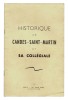 HISTORIQUE DE CANDES-SAINT-MARTIN ET SA COLLÉGIALE.. Anonyme.