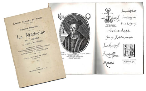 LA MÉDECINE EN TOURAINE À TRAVERS LES SIÈCLES Portraits et statues, manuscrits, livres rares, documents, affiches, instruments de chirurgie, vases ...