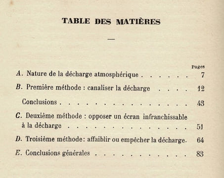 LE PARATONNERRE ET SES PROGRÈS RÉCENTS. Schaffers. V.