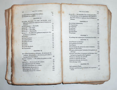 TRAITÉ COMPLET, THÉORIQUE ET PRATIQUE DE LA PEINTURE EN BATIMENS, de la vitrerie, de la dorure, de la tenture de papiers; à l'usage des entrepreneurs de batimens, des architectes, des propriétaires, des amateurs et des ouvriers. Seconde édition.