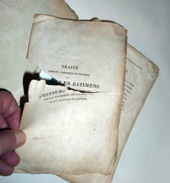 TRAITÉ COMPLET, THÉORIQUE ET PRATIQUE DE LA PEINTURE EN BATIMENS, de la vitrerie, de la dorure, de la tenture de papiers; à l'usage des entrepreneurs ...