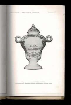 LES POTS DE PHARMACIE – Leurs inscriptions présentées sous forme de dictionnaire. Avec 14 planches. Dr DORVEAUX Paul