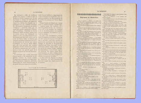 LA NATATION
Principaux articles : L'art de nager - Les diverses méthodes de nager - Les productions et jeux nautique - Le jeu du water-Polo.. ...