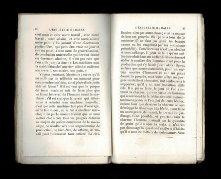 L'INDUSTRIE HUMAINE - Série "Conférences populaires faites à l'asile impérial de Vincennes sous le patronage de S.M. l'Impératrice".. PASSY Frédéric