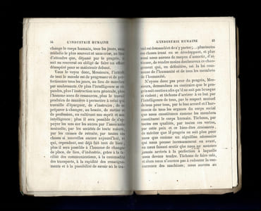 L'INDUSTRIE HUMAINE - Série "Conférences populaires faites à l'asile impérial de Vincennes sous le patronage de S.M. l'Impératrice".