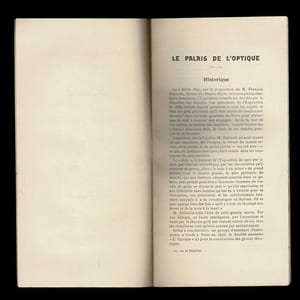 EXPOSITION UNIVERSELLE PARIS 1900 PALAIS DE L'OPTIQUE.
GUIDE de LA  GRANDE LUNETTE