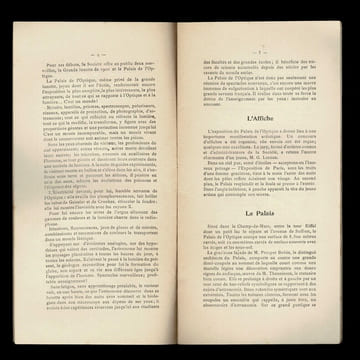EXPOSITION UNIVERSELLE PARIS 1900 PALAIS DE L'OPTIQUE.
GUIDE de LA GRANDE LUNETTE. FAIDEAU Ferdinand