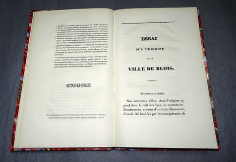 ESSAI SUR L'ORIGINE DE LA VILLE DE BLOIS ET SUR SES ACCROISSEMENTS JUSQU'AU Xe SIÈCLE. SAUSSAYE, L. de la