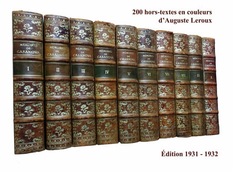 MÉMOIRES DE CASANOVA DE SEINGALT ÉCRITS PAR LUI-MÊME.
Complet en 10 volumes.. undefined