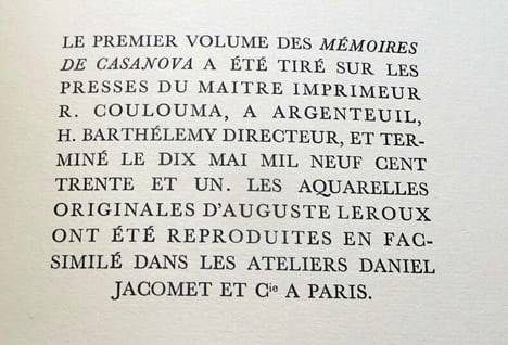 MÉMOIRES DE CASANOVA DE SEINGALT ÉCRITS PAR LUI-MÊME.
Complet en 10 volumes.. undefined