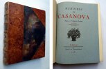 MÉMOIRES DE CASANOVA DE SEINGALT ÉCRITS PAR LUI-MÊME.
Complet en 10 volumes.. 