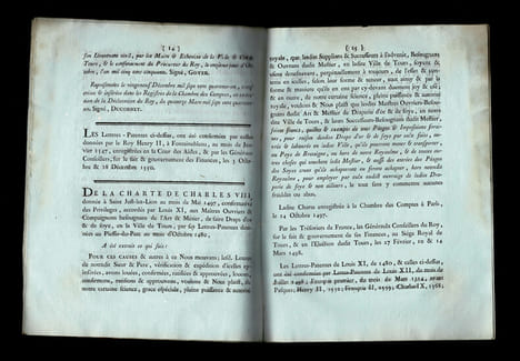 FOIRES FRANCHES DE TOURS, LETTRES PATENTES DU ROI Portant le rétablissement de deux Foires franches dans la Ville de Tours, les 25 Avril & 10 Août de ...