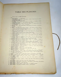 LA FERRONNERIE MODERNE, 2e série.
Éditeur Charles Moreau, Paris [1928, d'après BNF].
Portfolio, portefolio de 36 planches (complet) en phototypie
Fermeture par liens.
45 x 33 x 1,5 cm. (4) feuillets + 36 planches.
Poids 1,97 kg.
Table des planches : voir photo.
