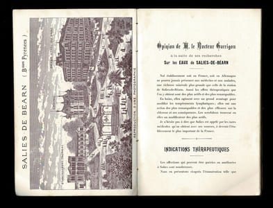 SALIES-GUIDE. Excursions, Analyses des eaux, Renseignements divers