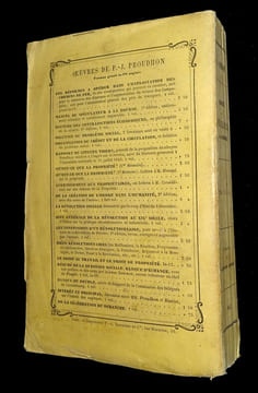 MANUEL DU SPÉCULATEUR À LA BOURSE.
Troisième édition entièrement refondue et notablement augmentée.. PROUDHON [Pierre-Joseph].