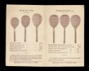 RÈGLES DU JEU DE LAWN-TENNIS édité par la Maison MASS & Co, Paris, 1899. 