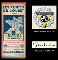 LES ROUTES DE L'OUEST. 7e année. ÉTAT DES ROUTES AU 1er AVRIL 1933.