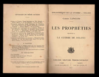 LES PROPHÉTIES RELATIVES À LA GUERRE 1914 - 1915.