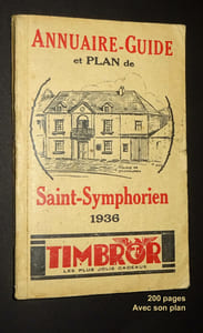 ANNUAIRE-GUIDE ET PLAN de SAINT-SYMPHORIEN. 1936