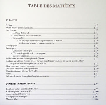 ATLAS DES CHAMPIGNONS DE VENDÉE.. PACAUD R. -Société Mycologique de La Roche-sur-Yon