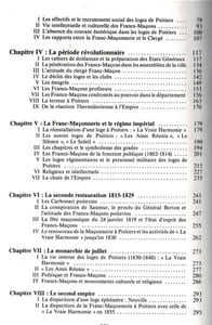 HISTOIRE DE LA FRANC-MAÇONNERIE ET DES SOCIÉTÉS SECRÈTES DANS LE DÉPARTEMENT DE LA VIENNE (1750-1943).