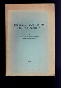 NOTES ET SOUVENIRS SUR SA FAMILLE.