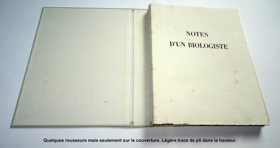 NOTES D'UN BIOLOGISTE.