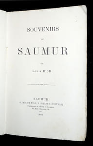 SOUVENIRS DE SAUMUR.