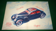 BUGATTI 57. D&eacute;pliant publicitaire. Mod&egrave;les 1939. 