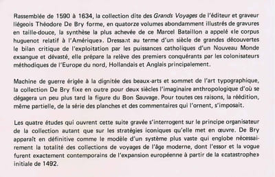 L'AMÉRIQUE DE THÉODORE DE BRY. Une collection de voyages protestante du XVIe siècle. Quatre études d'iconographie.