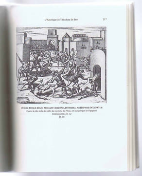 L'AMÉRIQUE DE THÉODORE DE BRY. Une collection de voyages protestante du XVIe siècle. Quatre études d'iconographie.. DUCHET Michèle, sous la direction ...